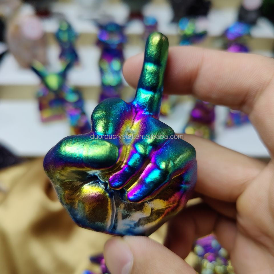 Colorful crystal crafts healing crystal aura carved obsidian made animals Pokemon figure craft wholesale bulk