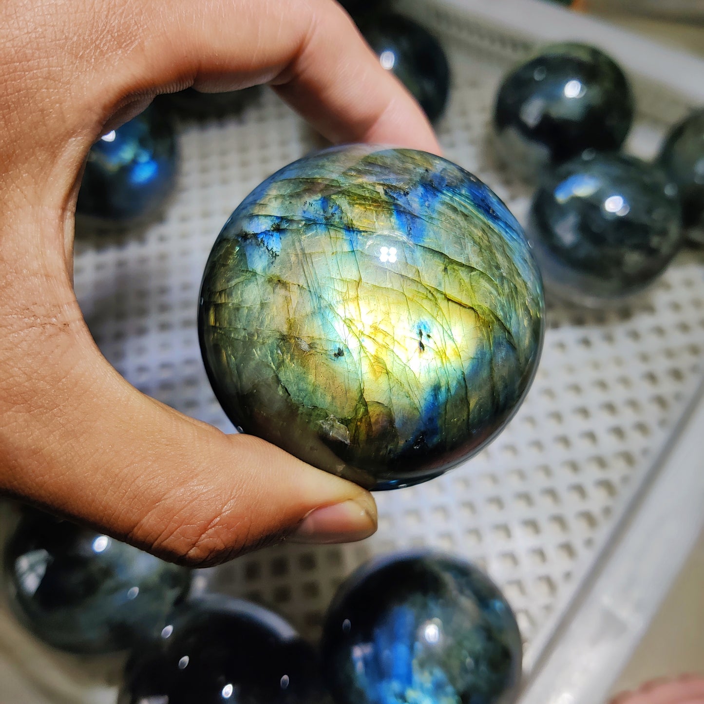 Labradorite sphere