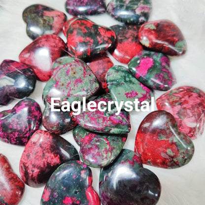 Peach blossom jade Freeform/Sphere/Heart crystals healing stones rocks high quality fengshui crystal For Decoration