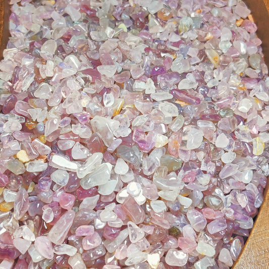deep rose quartz gravel